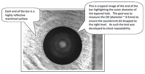 Tapered Hole Measurement